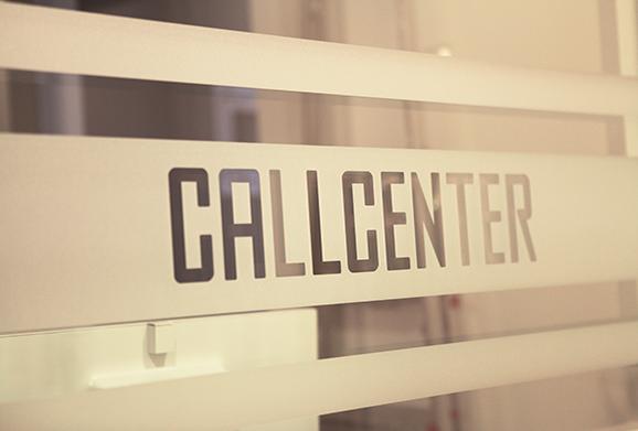 Glasabtrennung Praxis-Callcenter